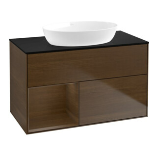 V&B Waschtischunterschrank Finion 100, Pl bla m, Reg wal ven, wal ven