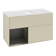 V&B Waschtischunterschrank Finion 100, Pl w m, Reg bla m Lac, si Gr m Lac