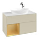 V&B Waschtischunterschrank Finion 100, Pl w m, Reg gol m Lac, si Gr m Lac-1