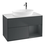 V&B Waschtischunterschrank Finion 100, Pl w m, Reg md m Lac, md bl. m Lac