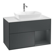 V&B Waschtischunterschrank Finion 100, Pl w m, Reg md m Lac, md bl. m Lac