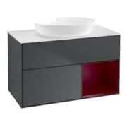 V&B Waschtischunterschrank Finion 100, Pl w m, Reg Peo m Lac, md bl. m Lac