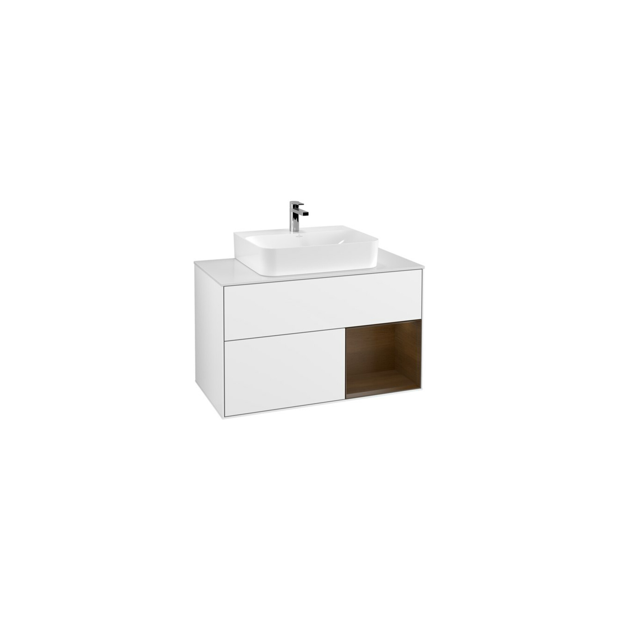 V&B Waschtischunterschrank Finion 100, Pl w m, Reg re wal ven, glo wh. Lac ; Villeroy & Boch