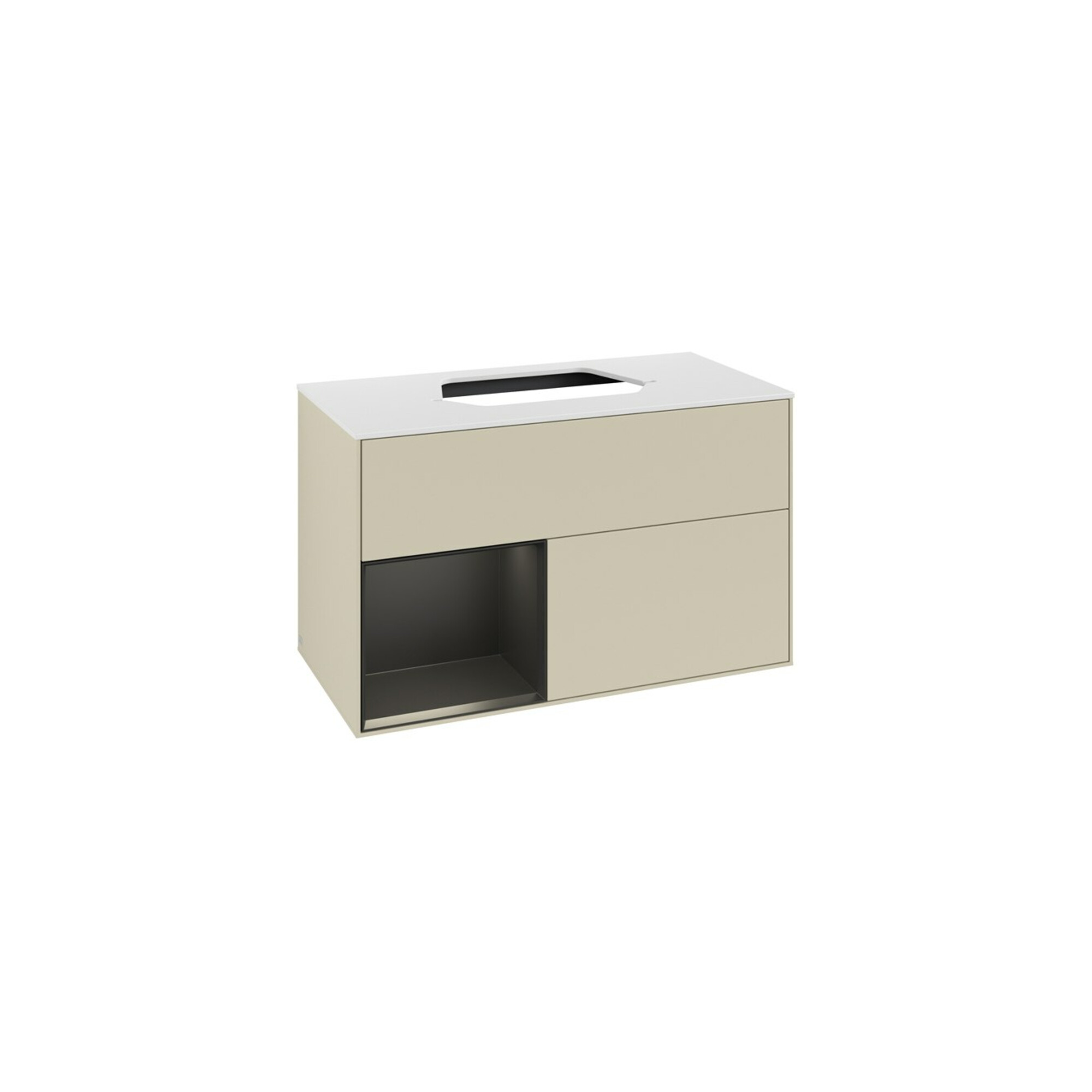 V&B Waschtischunterschrank Finion 100, Pl w m, Rg l bla m Lac, si Gr m Lac ; Villeroy & Boch