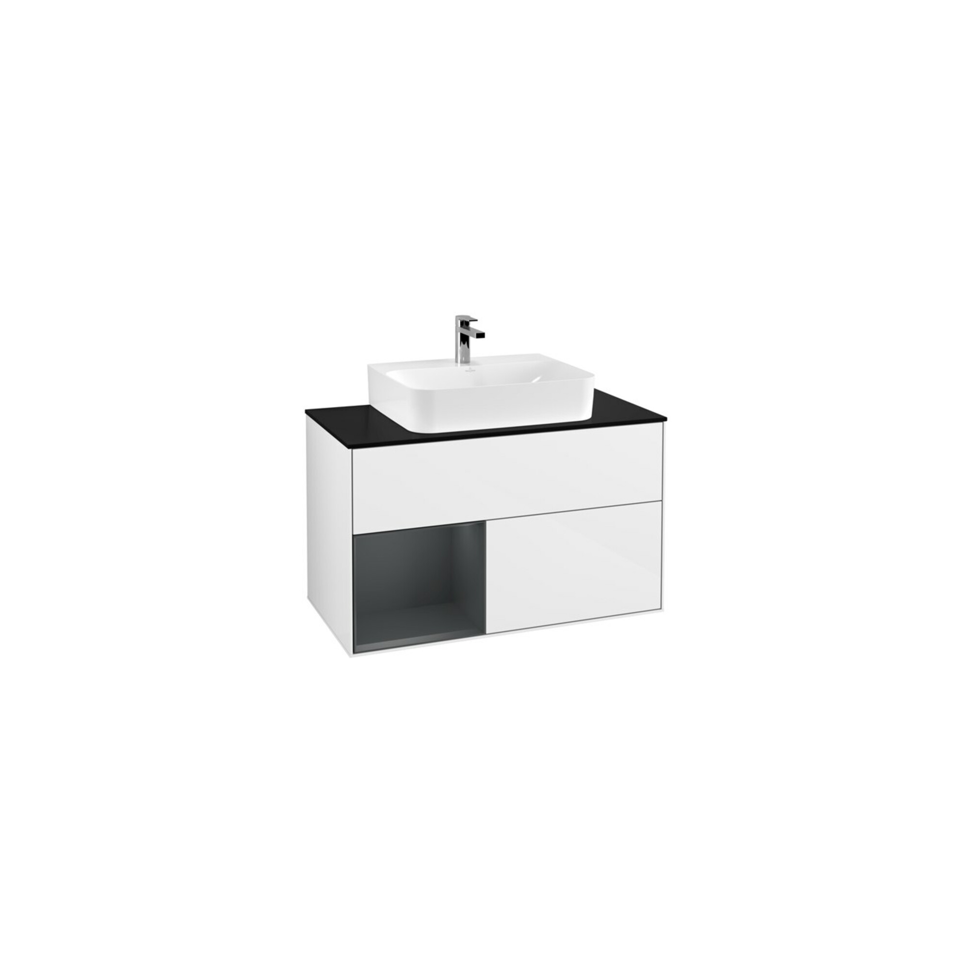 V&B Waschtischunterschrank Finion 100, Pl w m, Rg l md b m La, glo wh. Lac ; Villeroy & Boch