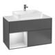 V&B Waschtischunterschrank Finion 100, Pl w m, Rg li wh. m Lac, Anthrac. m-1