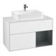 V&B Waschtischunterschrank Finion 100, Pl w m, Rg r md b m La, glo wh. Lac-1