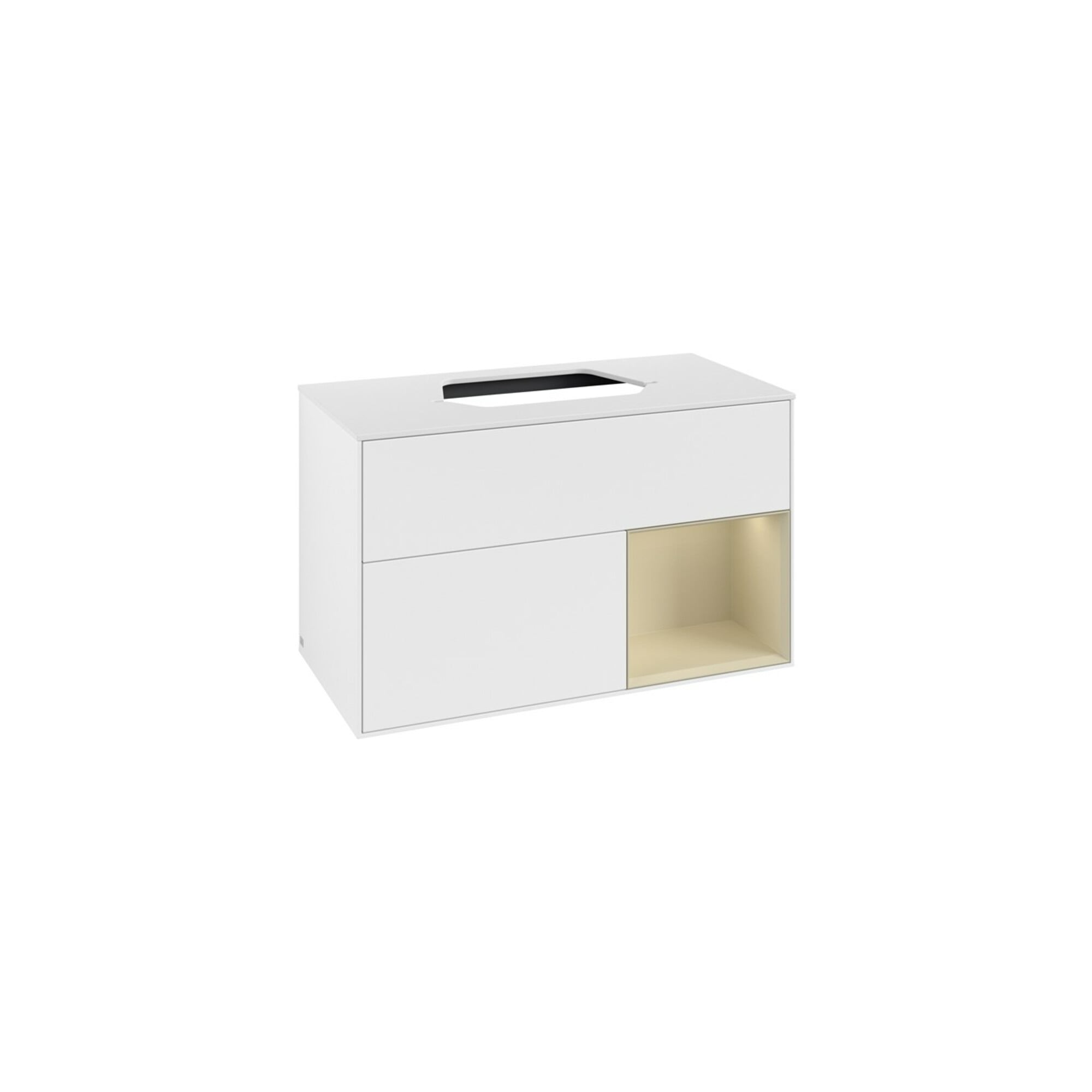 V&B Waschtischunterschrank Finion 100, Pl w m, Rg r si Gr m Lac, wh. m Lac ; Villeroy & Boch