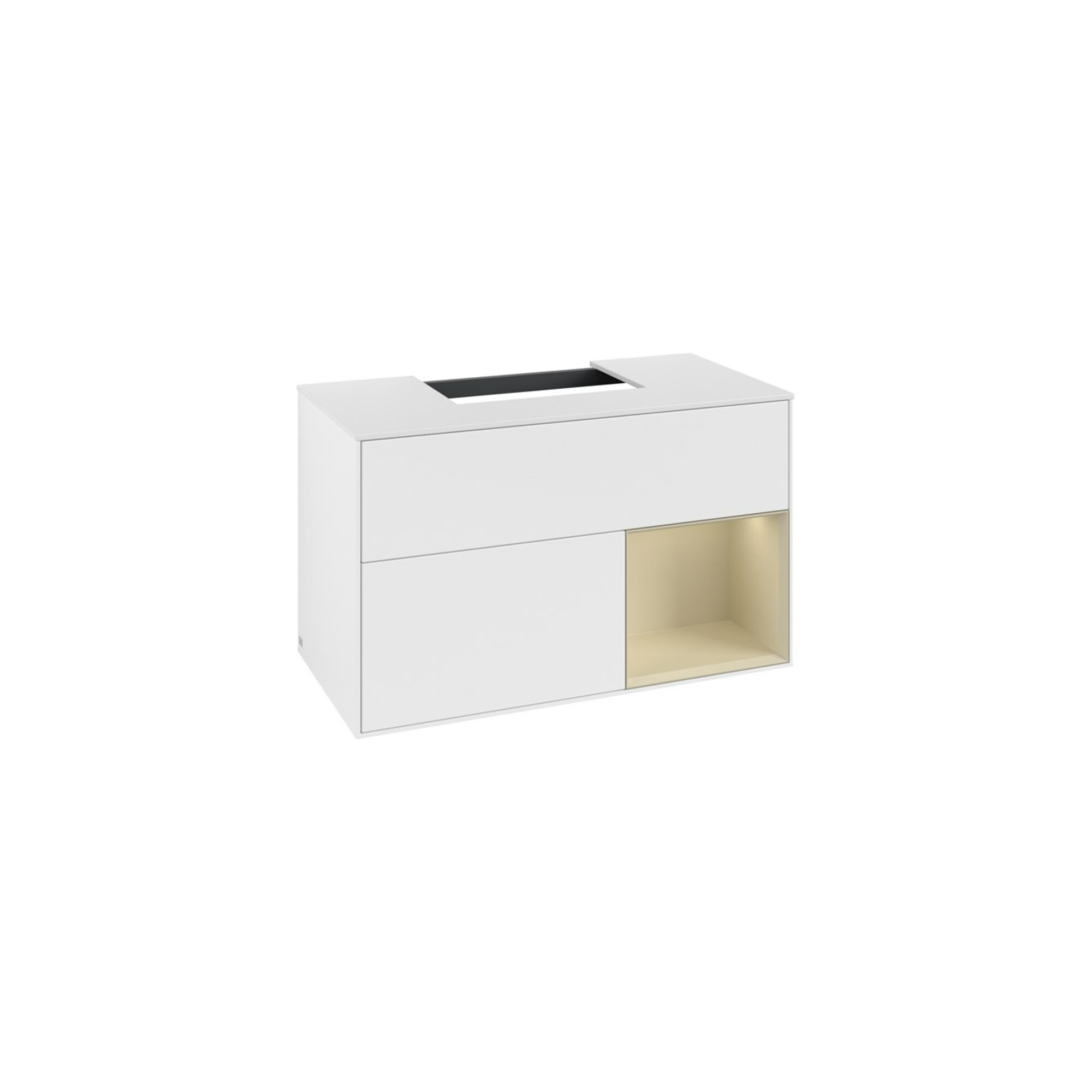 V&B Waschtischunterschrank Finion 100, Pl w m, Rg r si Gr m Lac, wh. m Lac ; Villeroy & Boch
