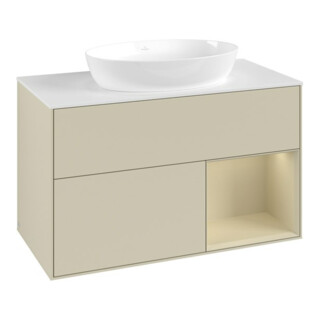 V&B Waschtischunterschrank Finion 100, Pl w m, Rg si Gr m Lac, si Gr m Lac
