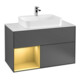 V&B Waschtischunterschrank Finion 100, Pl wh. m, Reg li gol m, Anthrac. m-1