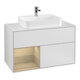 V&B Waschtischunterschrank Finion 100, Pl wh. m, Reg li Oa ven, wh. m Lac-1