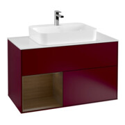 V&B Waschtischunterschrank Finion 100, Pl wh. m, Reg li wal ven, Peo m