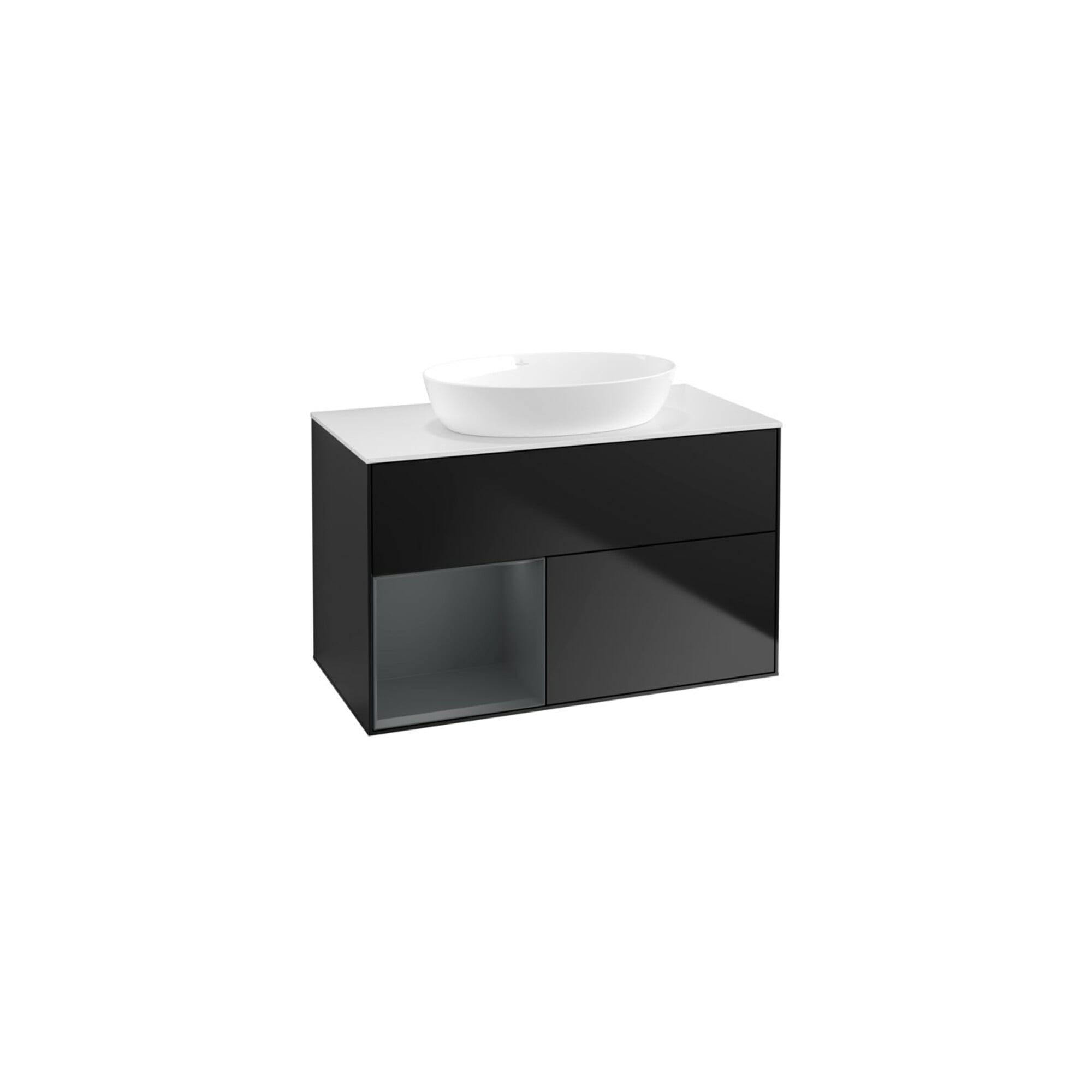 V&B Waschtischunterschrank Finion 100, Pl wh. m, Reg md m Lac, bla m Lac ; Villeroy & Boch