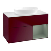 V&B Waschtischunterschrank Finion 100, Pl wh. m, Reg Oli. m Lac, Peo m