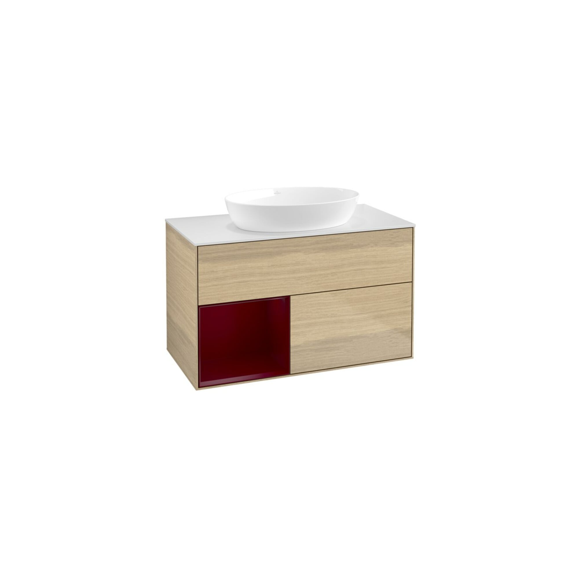 V&B Waschtischunterschrank Finion 100, Pl wh. m, Reg Peo m Lac, Oa ven ; Villeroy & Boch