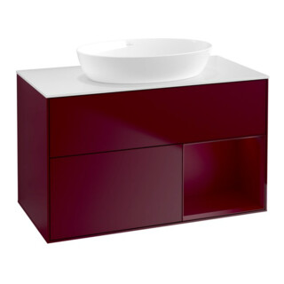 V&B Waschtischunterschrank Finion 100, Pl wh. m, Reg Peo m Lac, Peo m