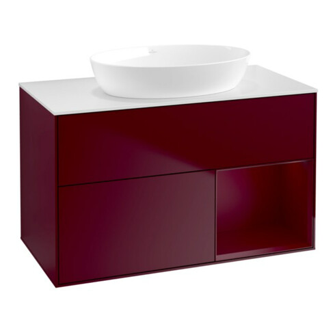 V&B Waschtischunterschrank Finion 100, Pl wh. m, Reg Peo m Lac, Peo m