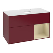 V&B Waschtischunterschrank Finion 100, Pl wh. m, Reg si Gr m Lac, Peo m