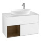 V&B Waschtischunterschrank Finion 100, Pl wh. m, Reg wal ven, glo wh. Lac-1