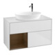 V&B Waschtischunterschrank Finion 100, Pl wh. m, Reg wal ven, wh. m Lac-1