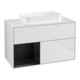 V&B Waschtischunterschrank Finion 100x60,3 cm, Reg li bla m Lac, wh. m Lac-1