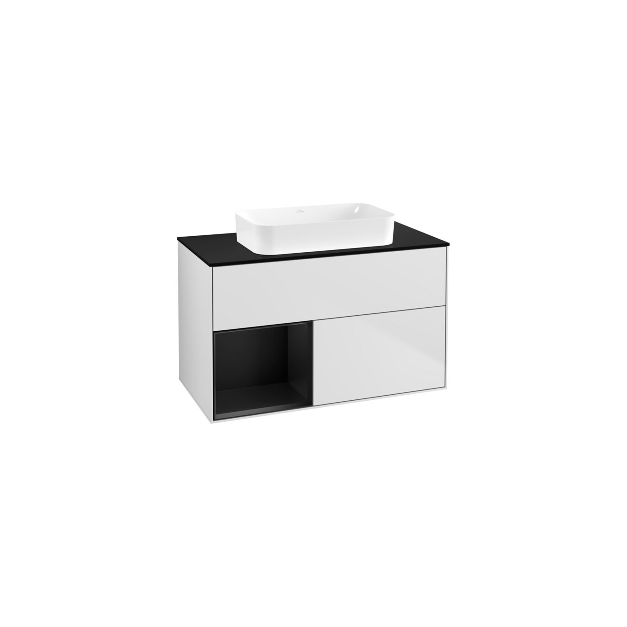 V&B Waschtischunterschrank Finion 100x60,3 cm, Reg li bla m Lac, wh. m Lac ; Villeroy & Boch