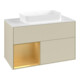 V&B Waschtischunterschrank Finion 100x60,3 cm, Reg li gol m, si Gr m Lac