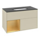 V&B Waschtischunterschrank Finion 100x60,3 cm, Reg li gol m, si Gr m Lac-3