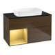 V&B Waschtischunterschrank Finion 100x60,3 cm, Reg li gol m, Walnut veneer-1