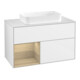 V&B Waschtischunterschrank Finion 100x60,3 cm, Reg li Oa ven, glo wh. Lac-1