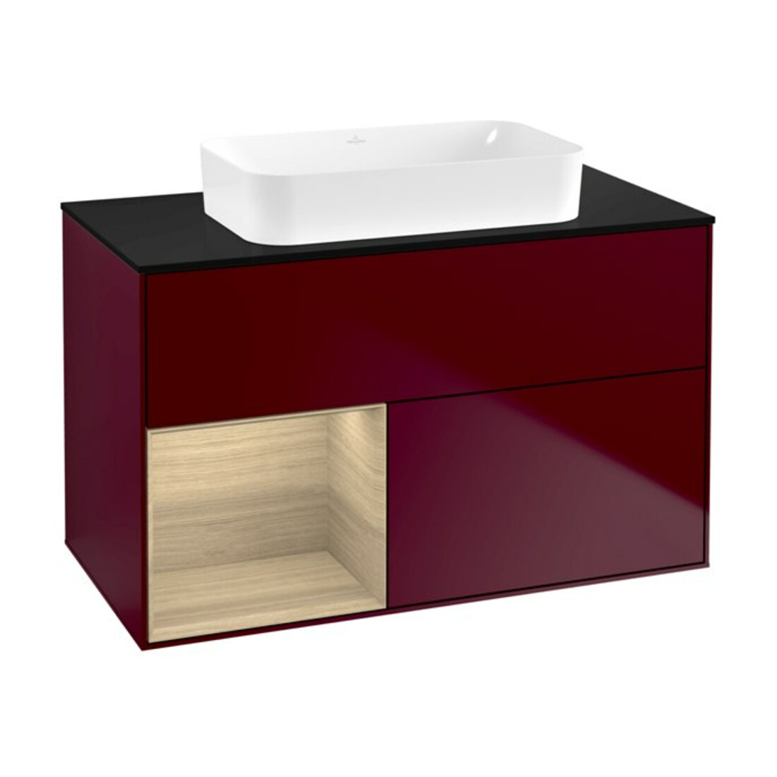 V&B Waschtischunterschrank Finion 100x60,3 cm, Reg li Oa ven, Peony Matt