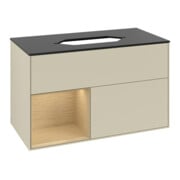 V&B Waschtischunterschrank Finion 100x60,3 cm, Reg li Oa ven, si Gr m Lac