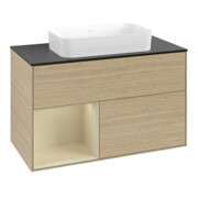 V&B Waschtischunterschrank Finion 100x60,3 cm, Reg li si Gr m Lac, Oa ven