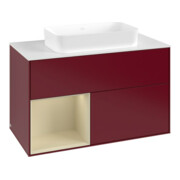 V&B Waschtischunterschrank Finion 100x60,3 cm, Reg li si Gr m Lac, Peo m-3