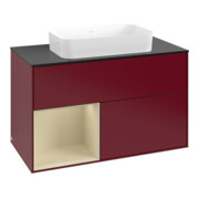 V&B Waschtischunterschrank Finion 100x60,3 cm, Reg li si Gr m Lac, Peo m-3