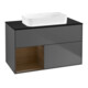 V&B Waschtischunterschrank Finion 100x60,3 cm, Reg li wal ven, Anthrac. m-1