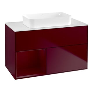 V&B Waschtischunterschrank Finion 100x60,3 cm, Reg links Peony, Peony Matt