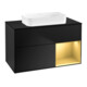V&B Waschtischunterschrank Finion 100x60,3 cm, Reg re gol m, bla m lacquer-1