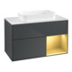 V&B Waschtischunterschrank Finion 100x60,3 cm, Reg re gol m, md bl. m Lac-1