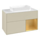 V&B Waschtischunterschrank Finion 100x60,3 cm, Reg re gol m, si Gr m Lac-1