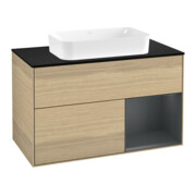 V&B Waschtischunterschrank Finion 100x60,3 cm, Reg re md bl. m Lac, Oa ven