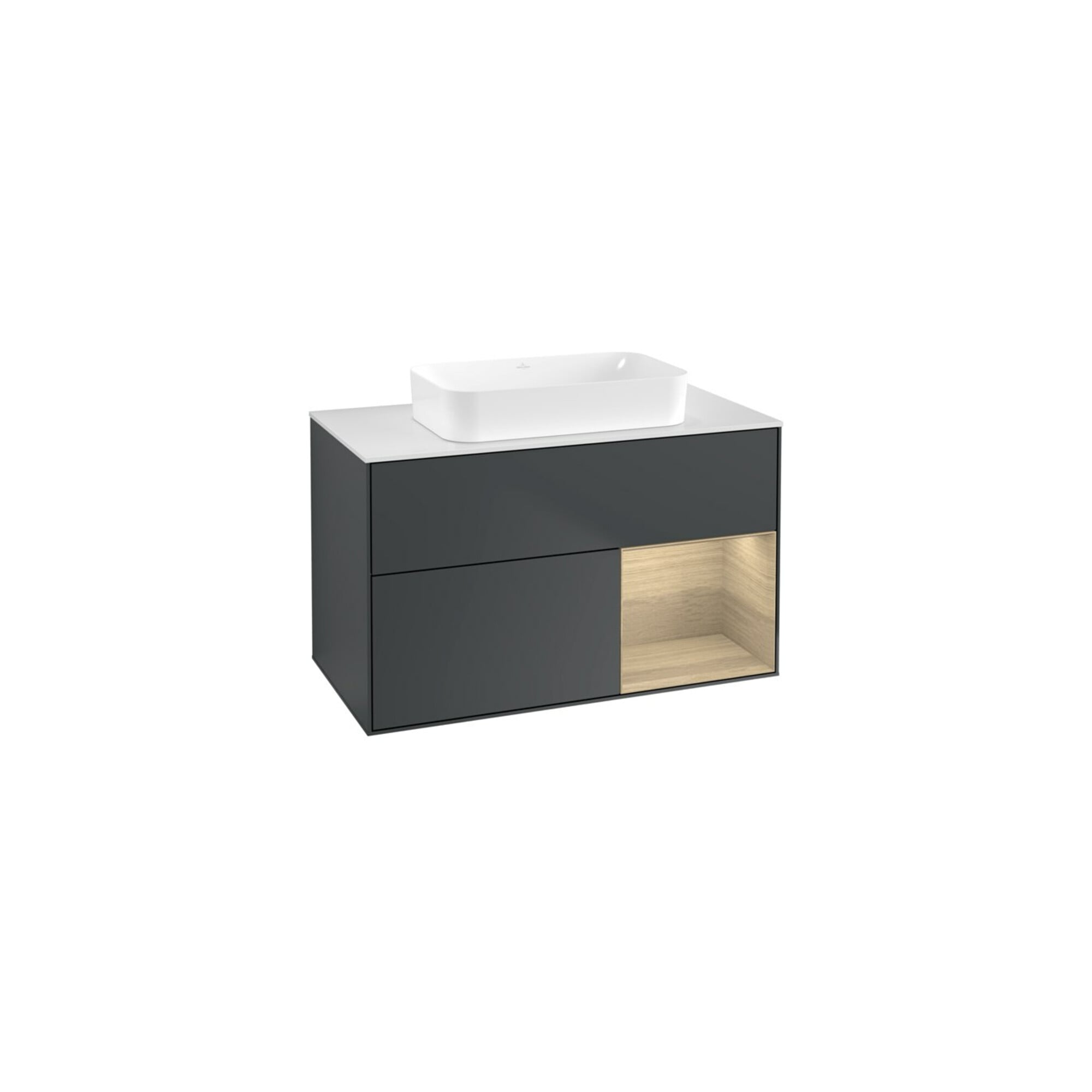 V&B Waschtischunterschrank Finion 100x60,3 cm, Reg re Oa ven, md bl. m Lac ; Villeroy & Boch