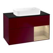 V&B Waschtischunterschrank Finion 100x60,3 cm, Reg re Oa ven, Peony Matt