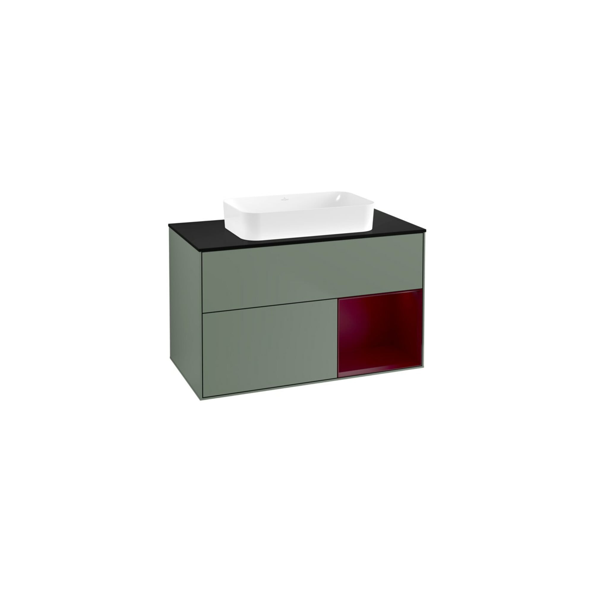 V&B Waschtischunterschrank Finion 100x60,3 cm, Reg re Peo, Oli. m Lacquer ; Villeroy & Boch