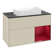 V&B Waschtischunterschrank Finion 100x60,3 cm, Reg re Peo, si Gr m Lacquer-3