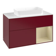 V&B Waschtischunterschrank Finion 100x60,3 cm, Reg re si Gr m Lac, Peo m-3