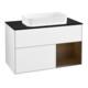 V&B Waschtischunterschrank Finion 100x60,3 cm, Reg re wal ven, glo wh. Lac-1