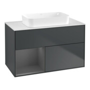 V&B Waschtischunterschrank Finion 100x60,3 cm, Rg l A m, md bl. m Lac