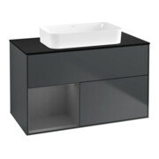 V&B Waschtischunterschrank Finion 100x60,3 cm, Rg l A m, md bl. m Lac